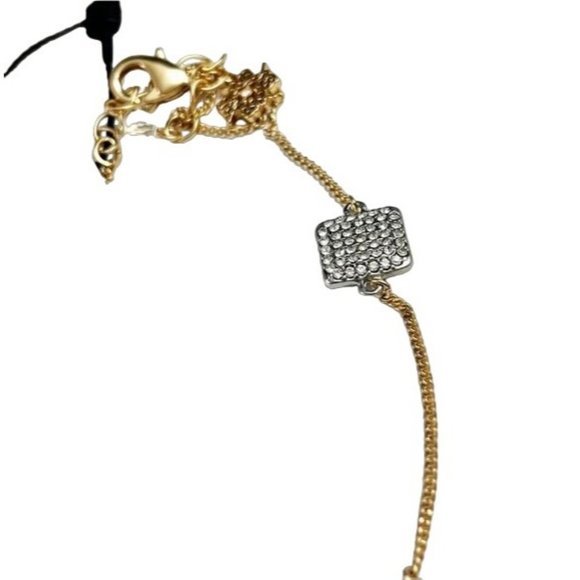 White House Black Market Gold Chain & CZ Neutral Necklace Romantic Luxury NEW - Picture 11 of 11